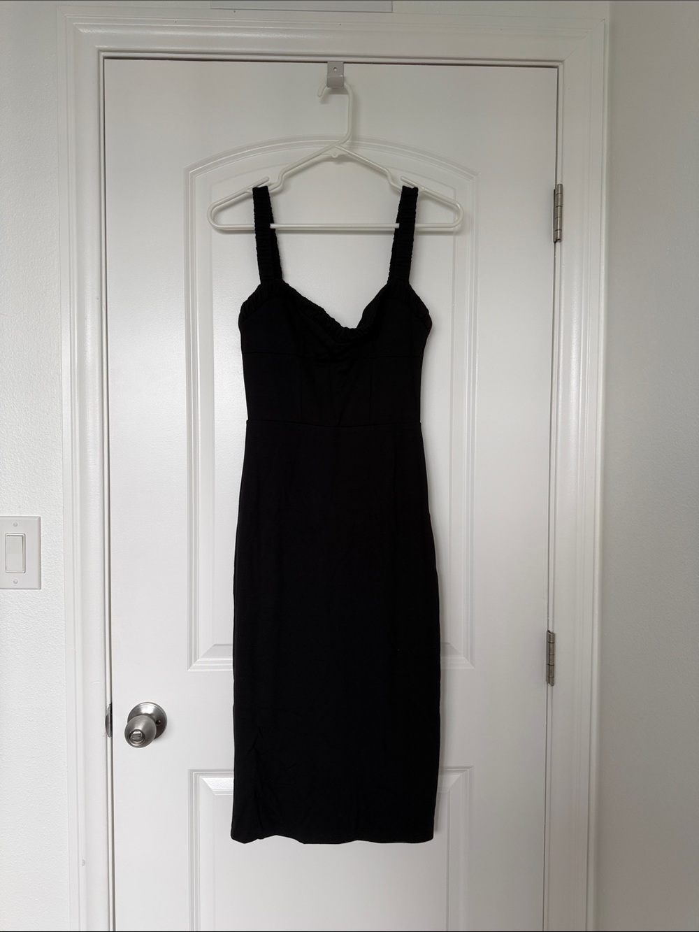 Reformation Classic Black Sleeveless Midi Dress